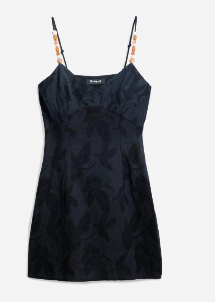 Robe à bretelles avec perles- DESIGUAL - 25SWVW85 - Desigual