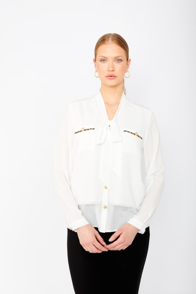 Blouse élégantes à manches longues - FRANK LYMAN - 243454U - Frank Lyman