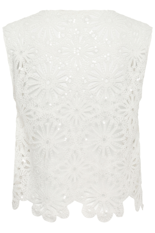 Pull sans manches Merinda – CREAM