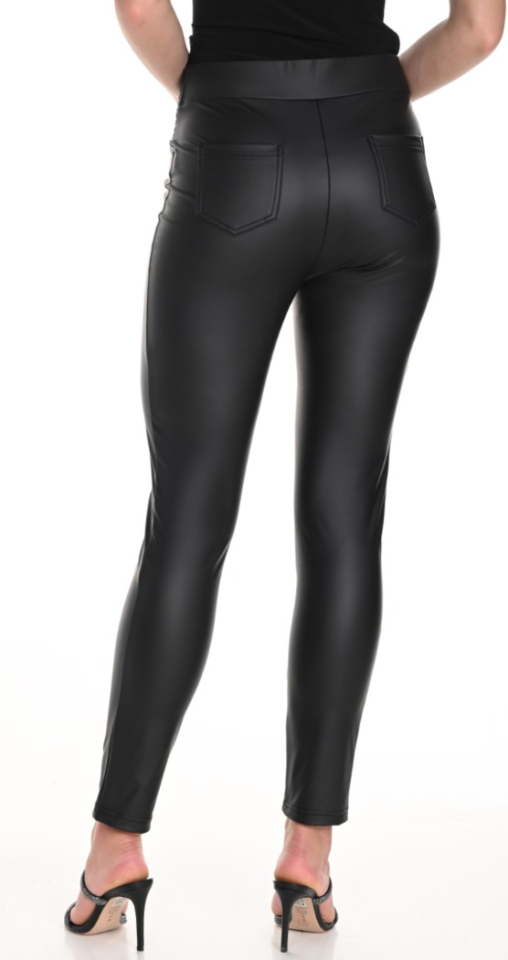 Legging en cuir avec détails élégants - FRANK LYMAN 