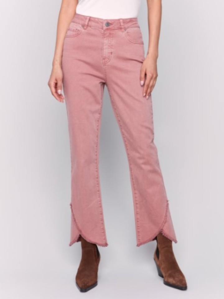 Jean avec ourlet tulipe à l'avant - CHARLIE B 