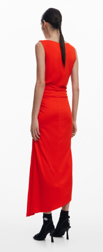 Robe asymétrique orchidée- DESIGUAL 