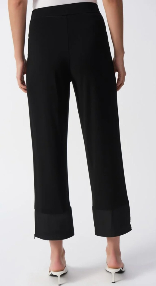 Pantalon coupe droite en tricot soyeux et à mémoire - JOSEPH RIBKOFF