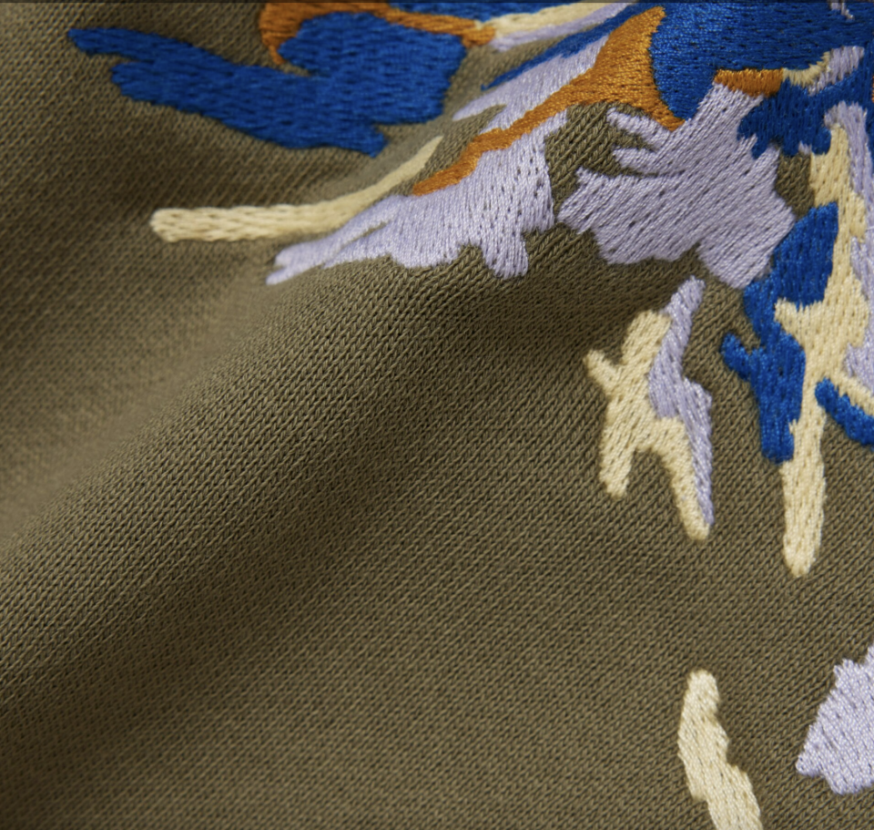 Chandail en molleton brodé - LACOSTE