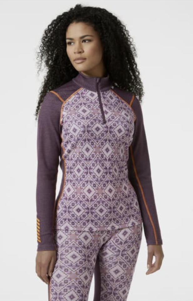 Sous-vêtement technique Demi-zip Merino avec imprimé - HELLY HANSEN - 49410 - Helly Hansen