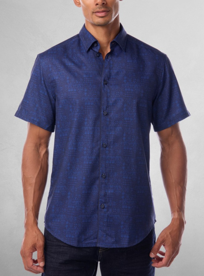 Chemise imprimé à manches courtes - VINCENT D'AMÉRIQUE - 120435 - Vincent d'Amérique