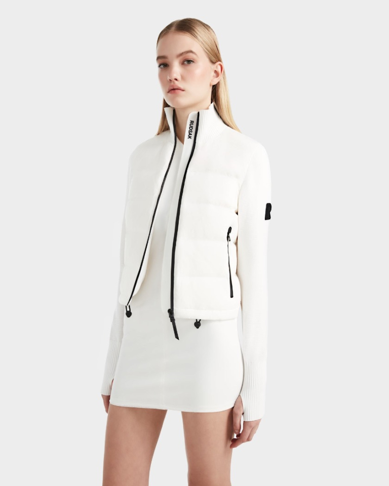 CAMILLE VESTE HYBRIDE EN DUVET LÉGER ET MAILLE - RUDSAK