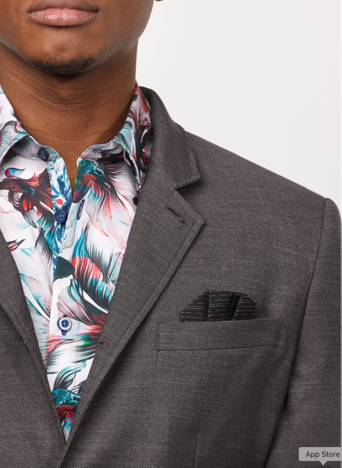 Veston en serge col Mao - VINCENT D'AMÉRIQUE