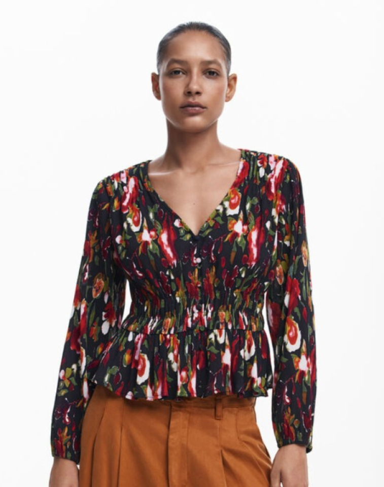 Blouse à fleurs - DESIGUAL - 24WWBW09 - Desigual