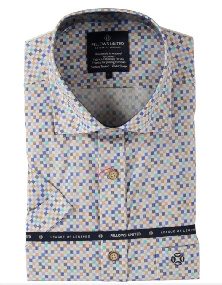 Chemise à motifs géométriques - FELLOWS UNITED - 6631 - Fellows united