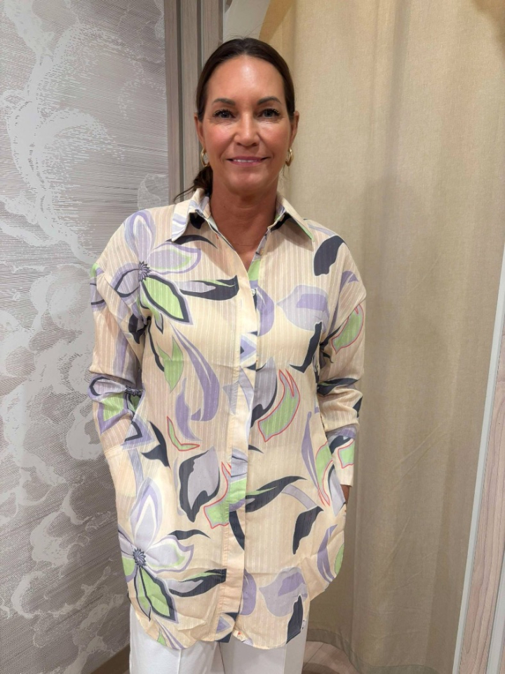 Blouse tunique impirmée - LEZALEZ - 3216e - lezalez